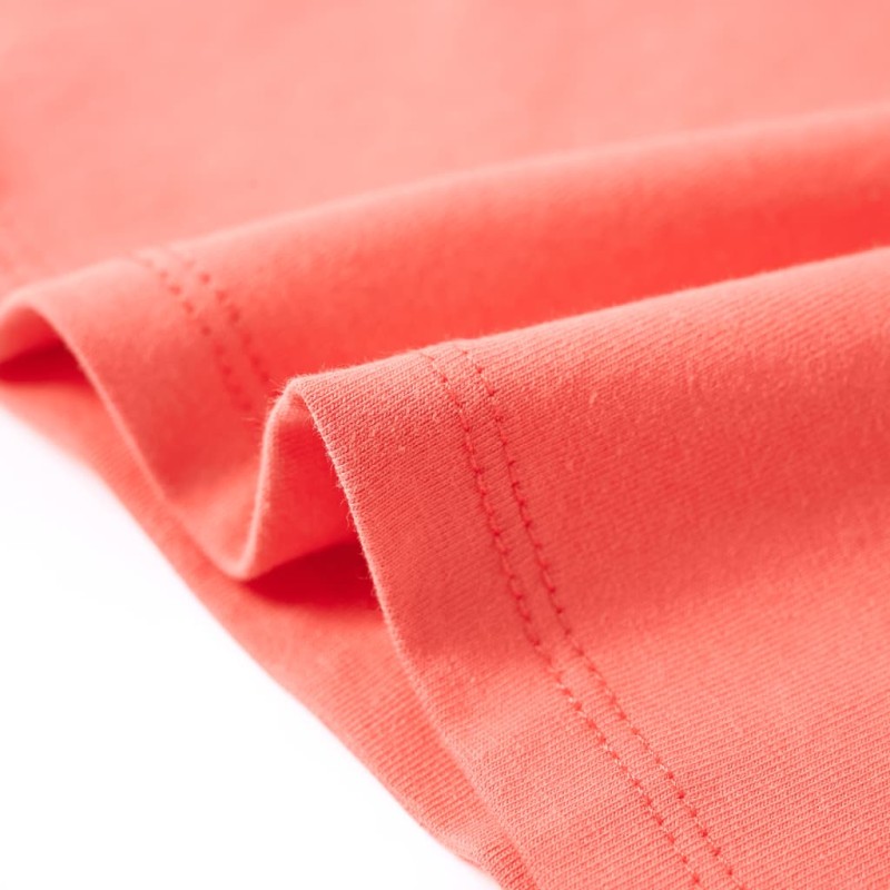 Korall színű gyerekpóló 140