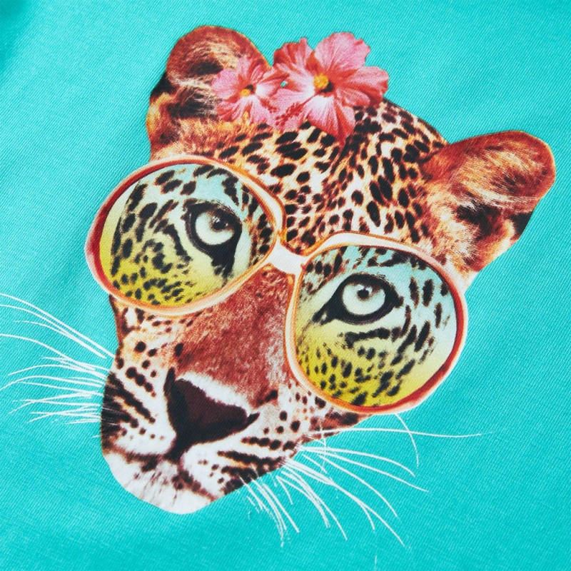 Menta színű gyerekpóló 128