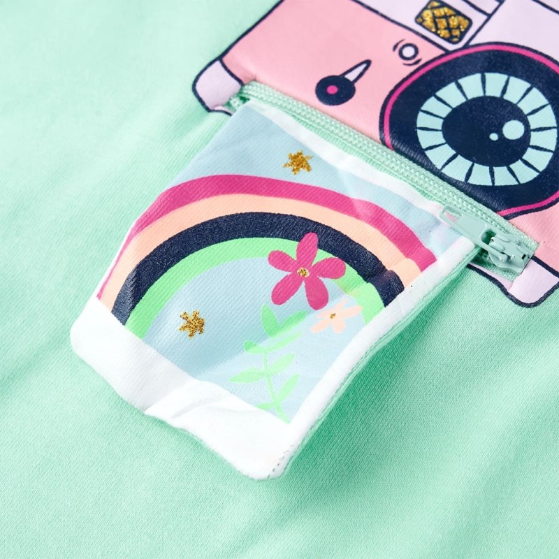 Világoszöld gyerekpóló 140