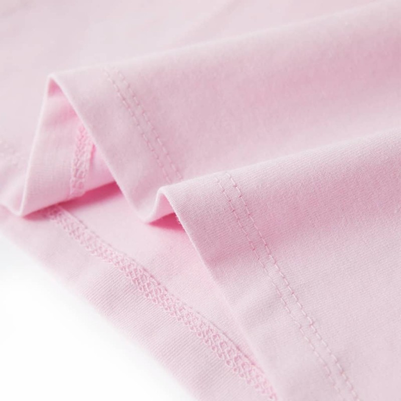 Világos rózsaszín gyerekpóló 140