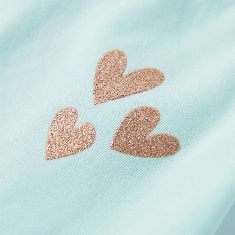 Világos mentaszínű gyerek felső 140