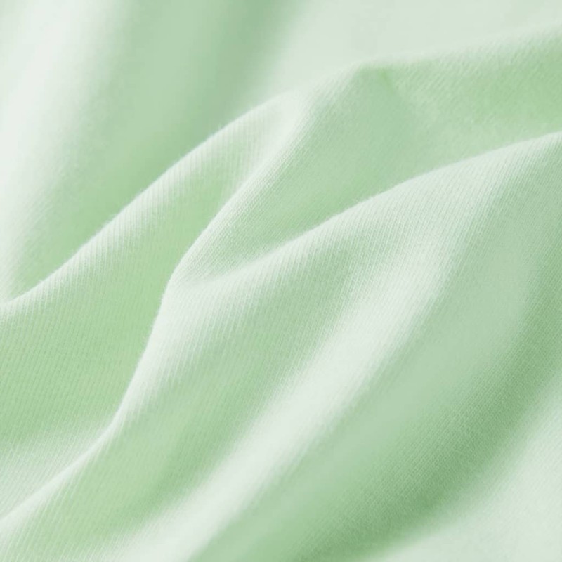 Halvány zöld buggyos ujjú gyerekpóló 128