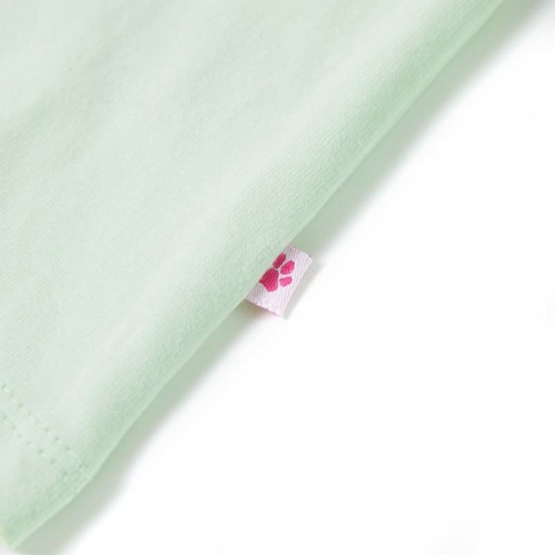 Halvány zöld buggyos ujjú gyerekpóló 140