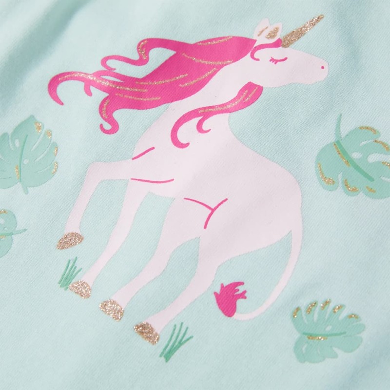 Világosmenta színű gyerek felső 128