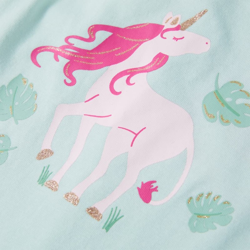 Világos mentaszínű gyerek felső 140