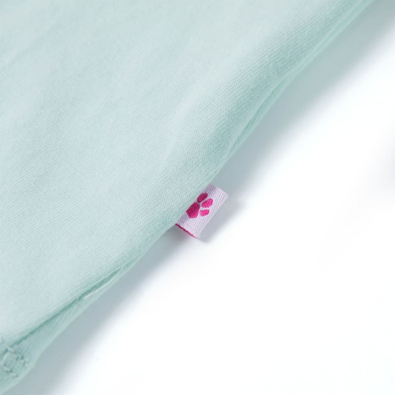 Világos mentaszínű gyerek felső 140