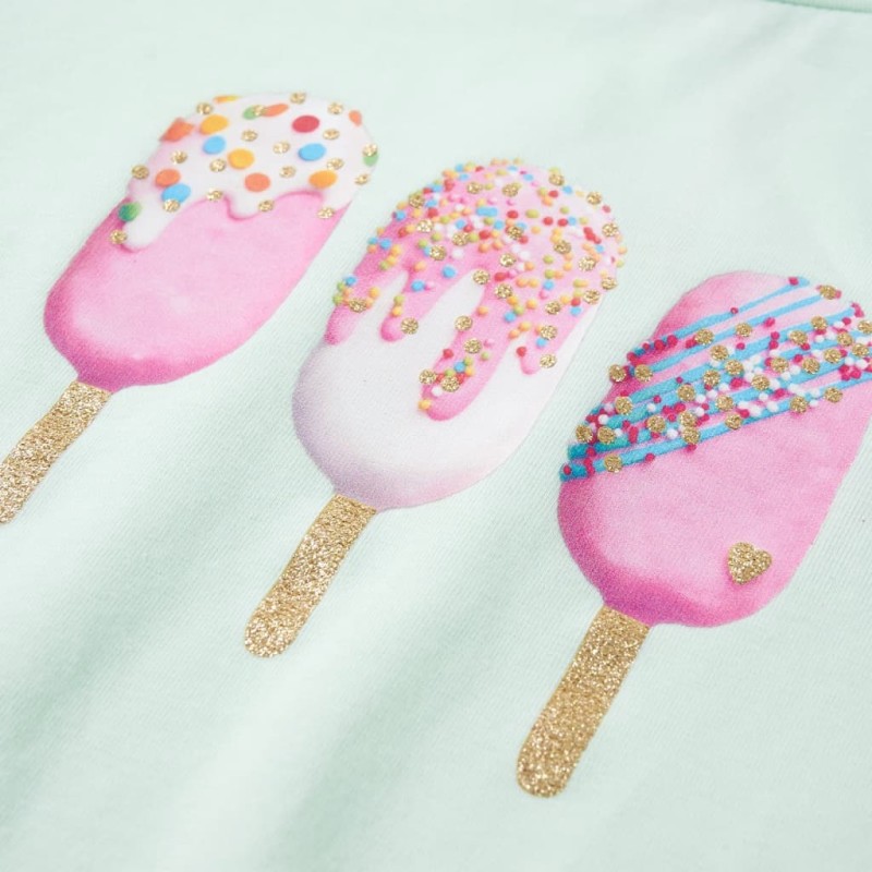 Világosmenta színű gyerekpóló 92