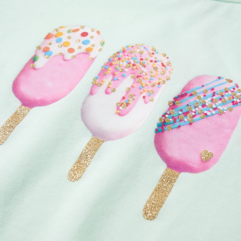 Világosmenta színű gyerekpóló 116