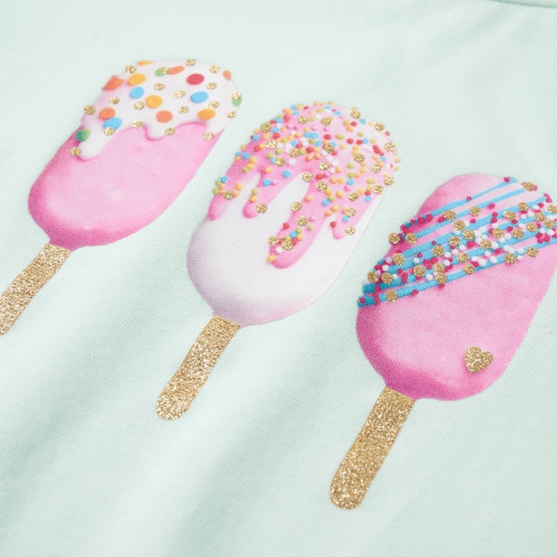 Világosmenta színű gyerekpóló 128