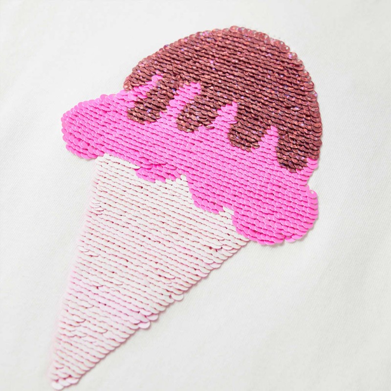 Ekrü színű gyerekpóló 140