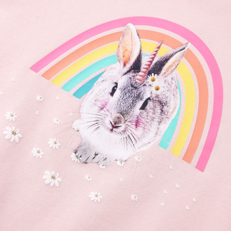 Világos rózsaszín gyerekpulóver 104