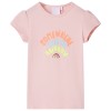 Világos rózsaszín gyerekpóló 140