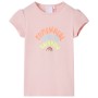 Világos rózsaszín gyerekpóló 140