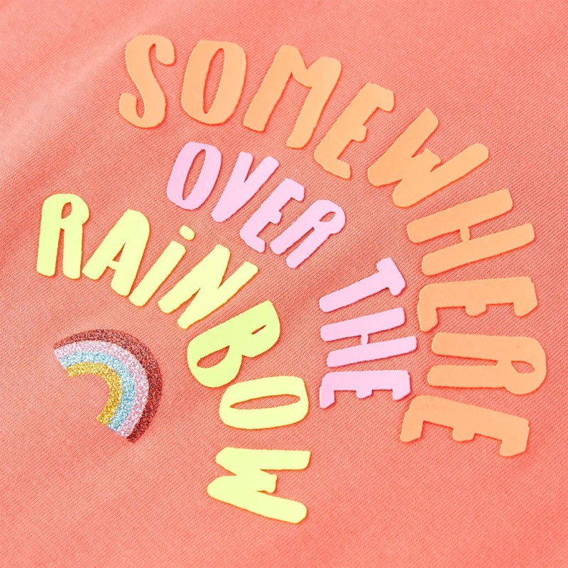 Korall színű gyerekpóló 92