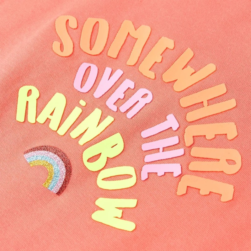 Korall színű gyerekpóló 104