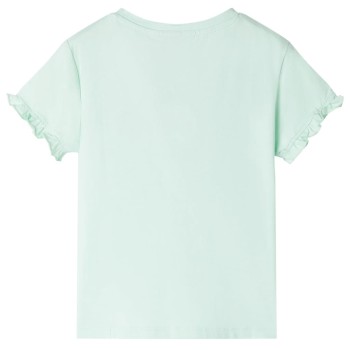 Világosmenta színű gyerekpóló 116