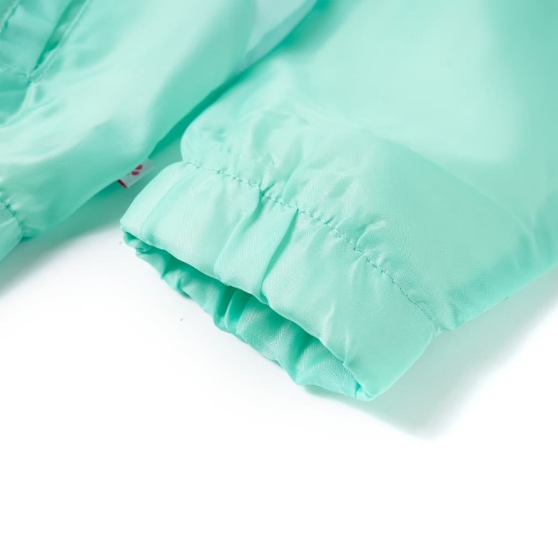 Többszínű kapucnis gyerekkabát cipzárral 92