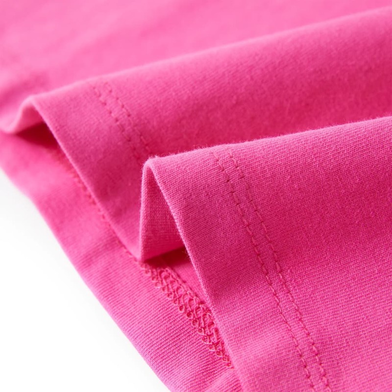 Sötét rózsaszín buggyos ujjú gyerekpóló 140