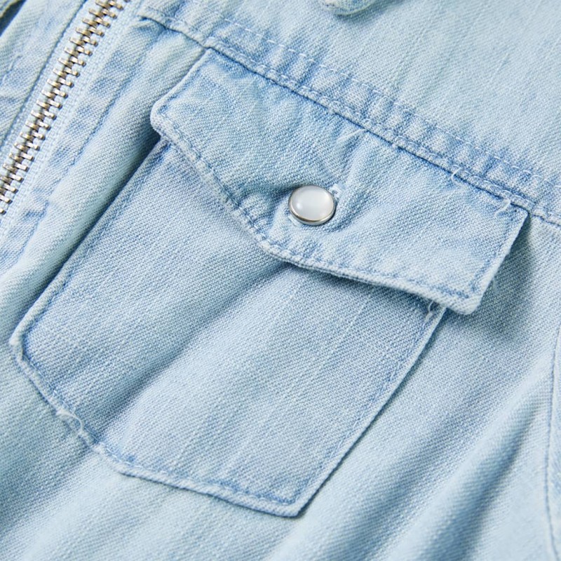 Halványkék rövid ujjú gyerek alsónadrág 104