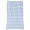 Világos mentaszínű csíkos egyenes gyerekszoknya 116