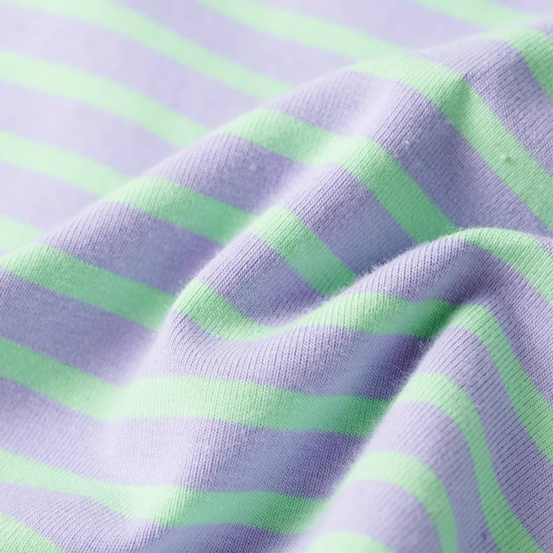 Világos mentaszínű csíkos egyenes gyerekszoknya 116