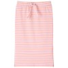 Rózsaszín csíkos egyenes gyerekszoknya 92