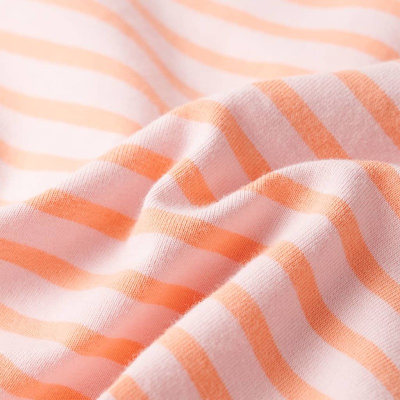 Rózsaszín csíkos egyenes gyerekszoknya 92