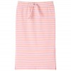 Rózsaszín csíkos egyenes gyerekszoknya 104