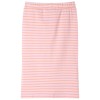 Rózsaszín csíkos egyenes gyerekszoknya 104