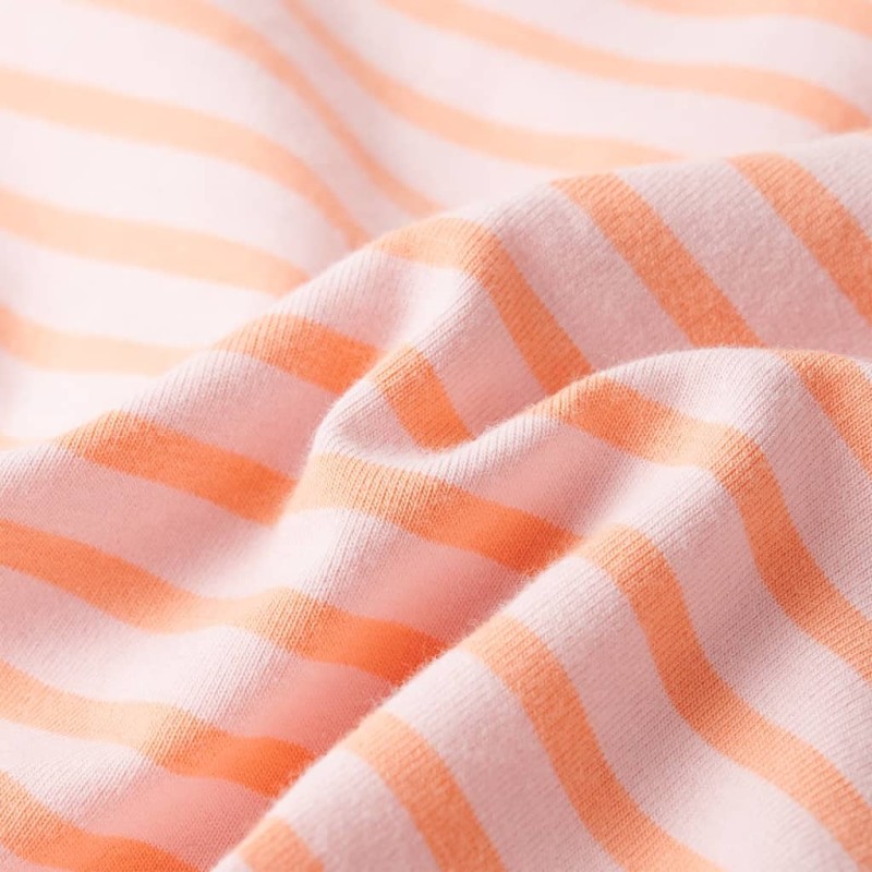 Rózsaszín csíkos egyenes gyerekszoknya 104