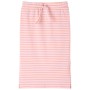 Rózsaszín csíkos egyenes gyerekszoknya 116