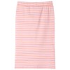 Rózsaszín csíkos egyenes gyerekszoknya 128