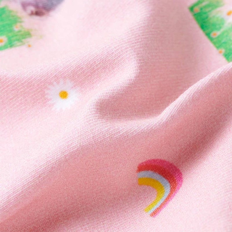 Világos rózsaszín gyerek rövidnadrág húzózsinórral 116