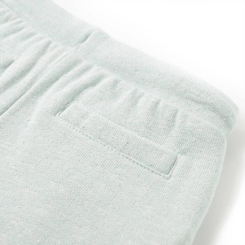 Vegyes világos mentaszínű gyerekrövidnadrág húzózsinórral 92