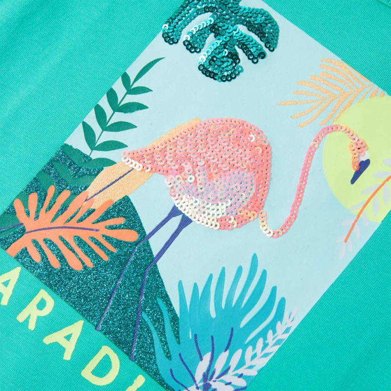 Menta színű gyerekpóló 140