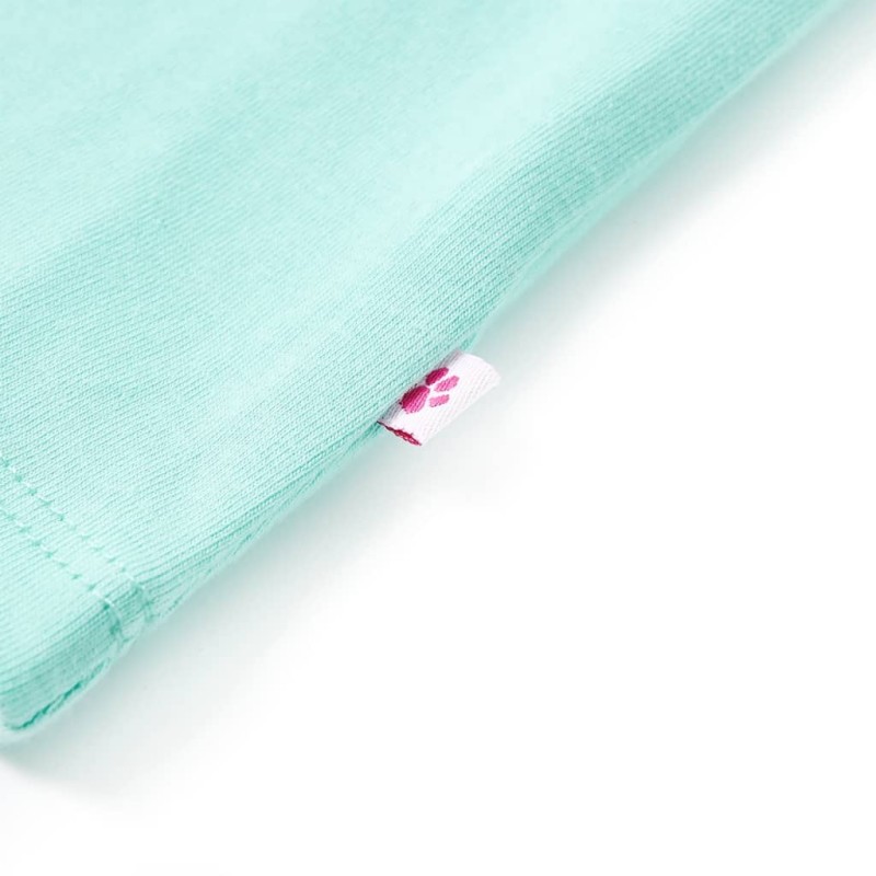 Világosmenta színű gyerek felső 140