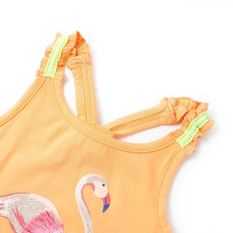 Élénk narancssárga gyerek felső 116