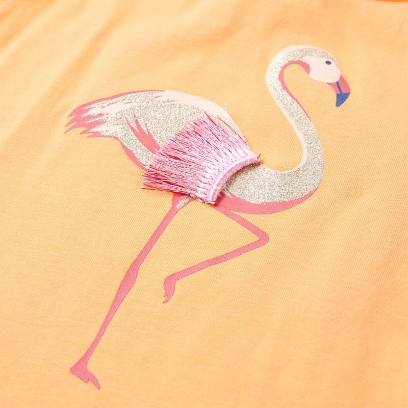 Élénk narancssárga gyerek felső 128