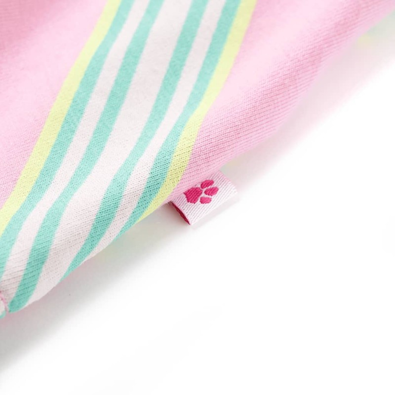 Rózsaszín ujjatlan gyerekruha húzózsinórral 92