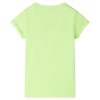 Neon sárga gyerekpóló 128