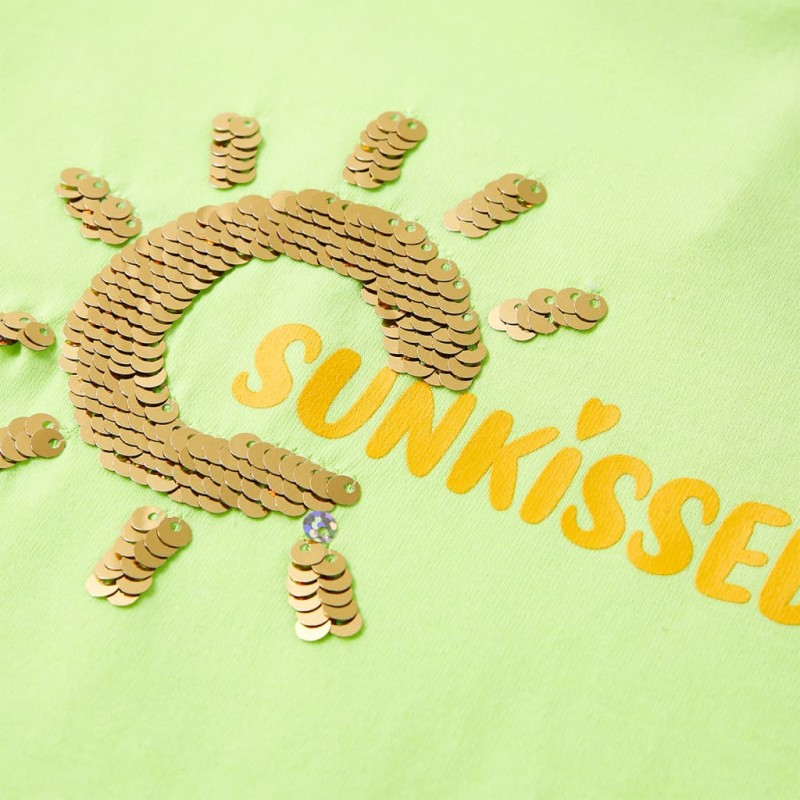 Neon sárga gyerekpóló 140