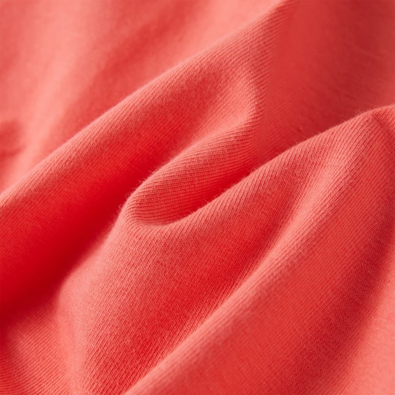 Korall színű gyerekpóló 140