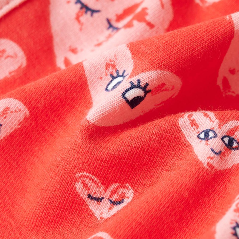 Piros gyerekrövidnadrág húzózsinórral 104