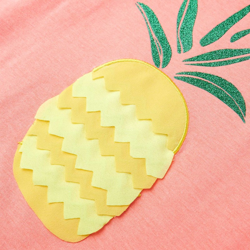 Neon korall gyerekpóló 92