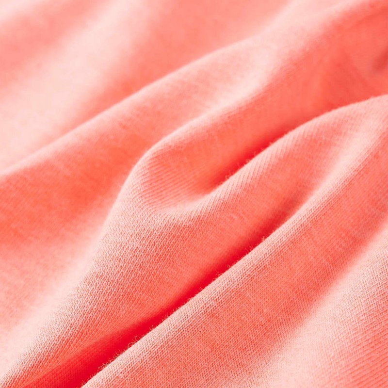 Neon korall gyerekpóló 140