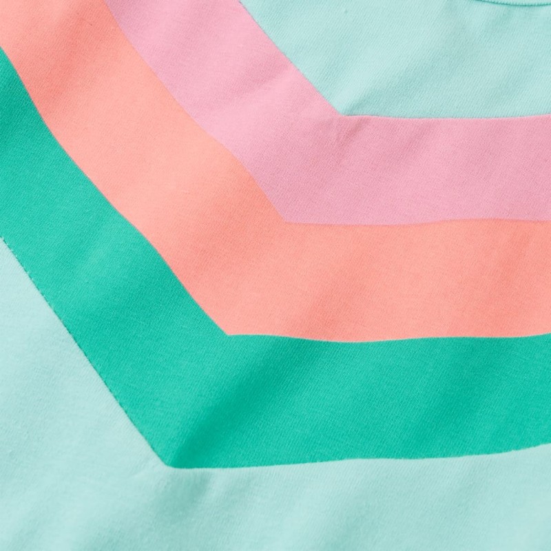 Világosmenta színű gyerekruha húzózsinórral 104