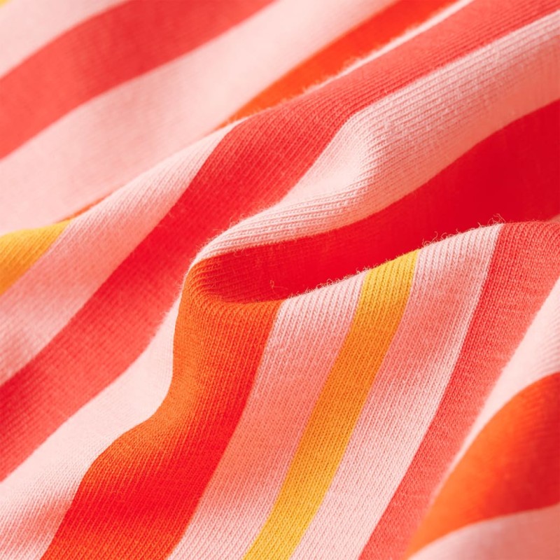 Rózsaszín és piros gyerekruha húzózsinórral 140