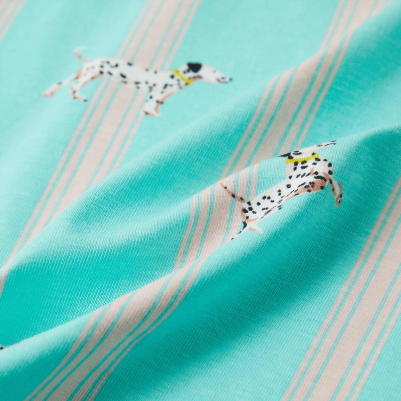 Ekrü színű rövid ujjú gyerekpizsama 92