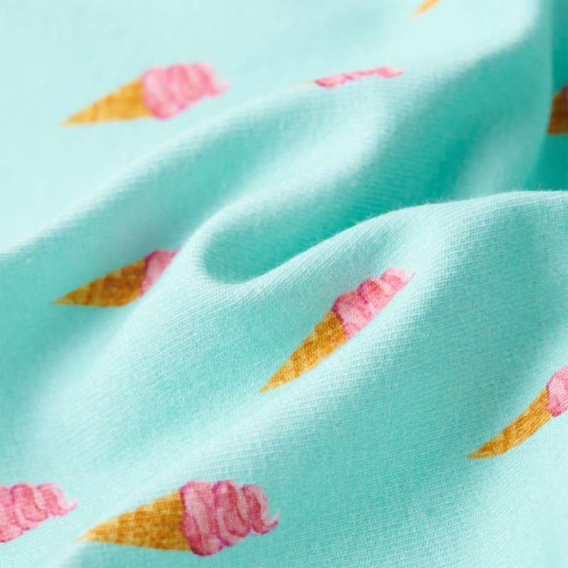 Világosmenta színű gyerekszoknya 104