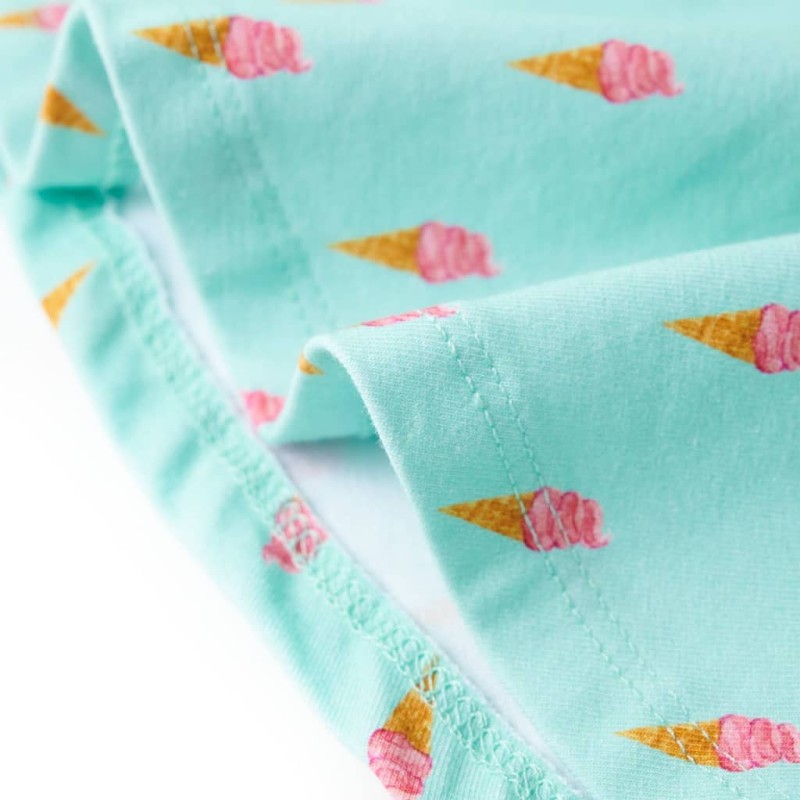 Világosmenta színű gyerekszoknya 140